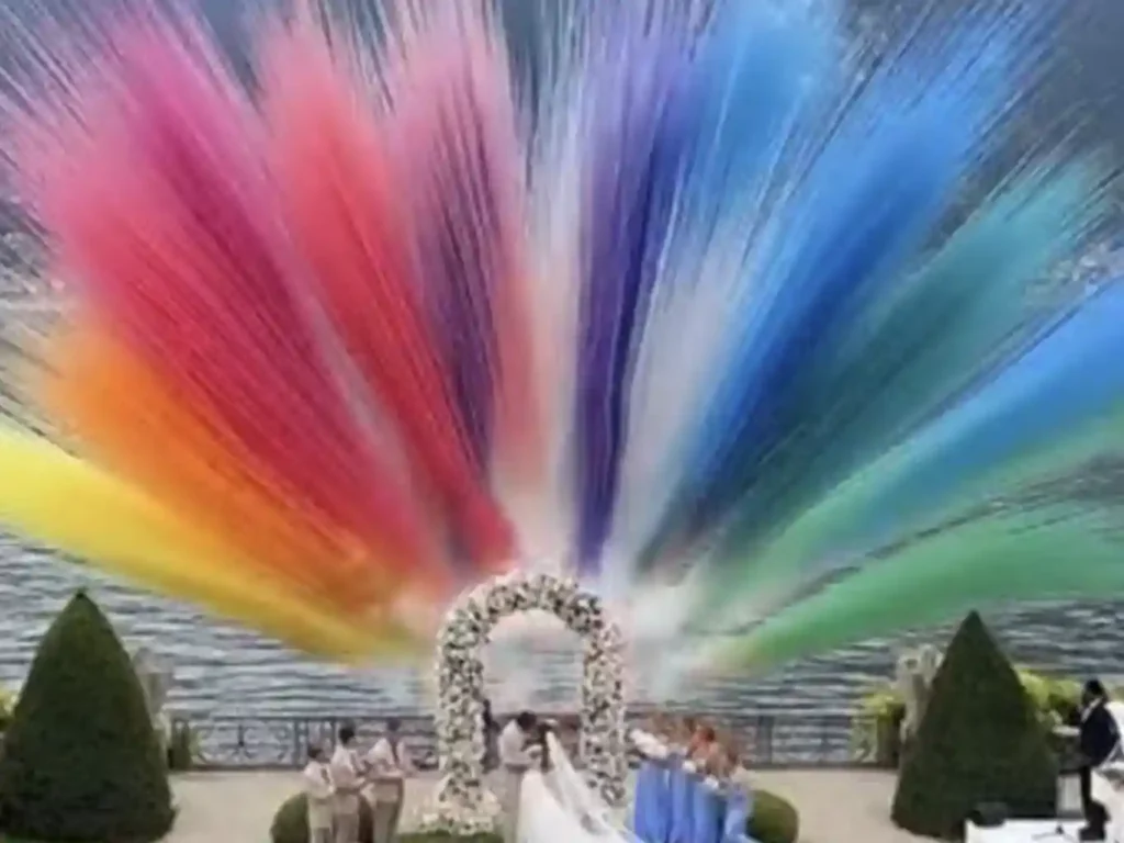 fumée colorée