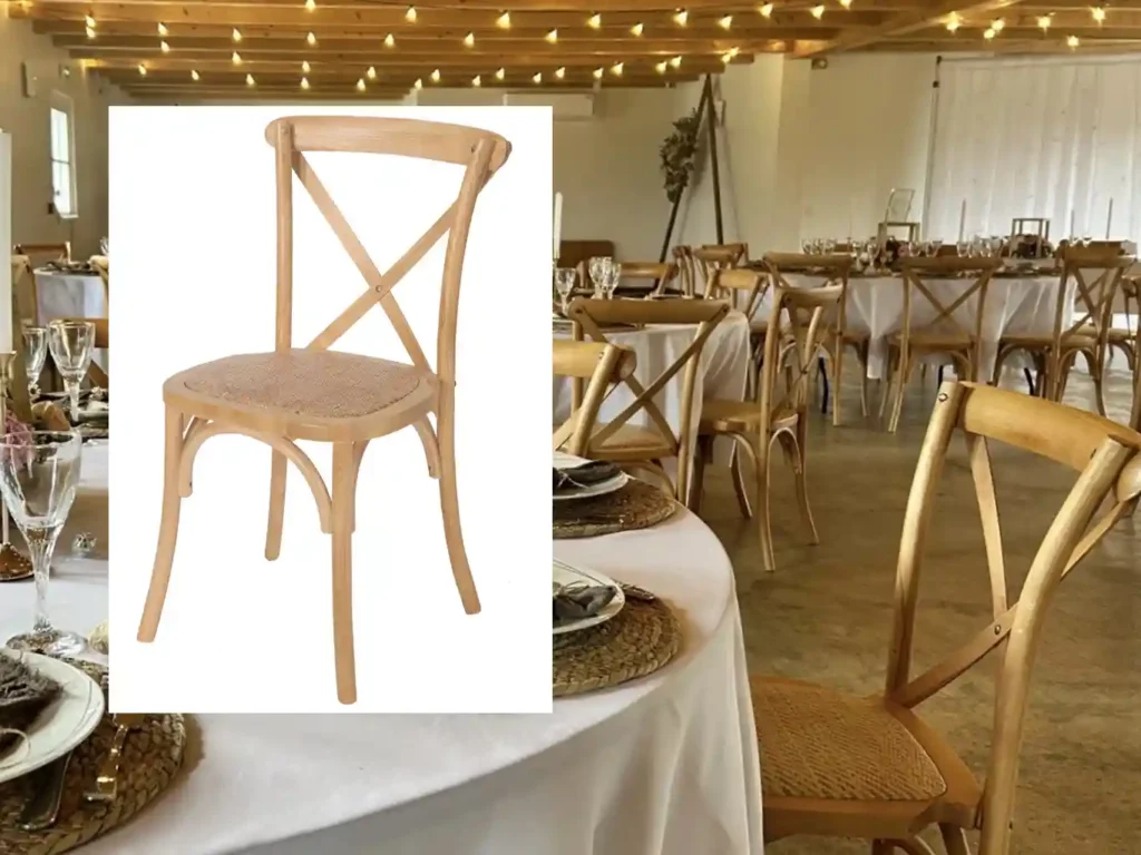 chaise crossback bistrot